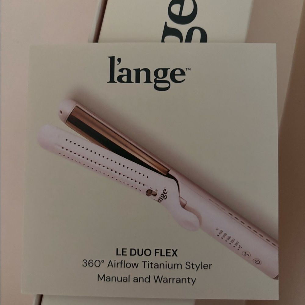 Lange Le Duo Flex 360° Airflow Titanium Styler - Pink and White
